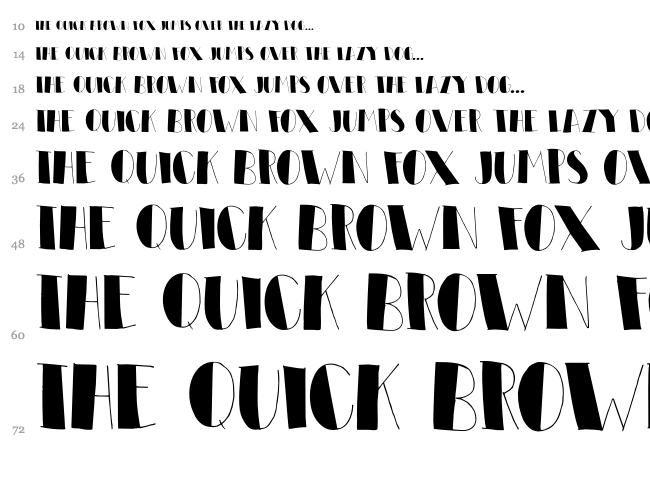 DK Elbow Grease font waterfall